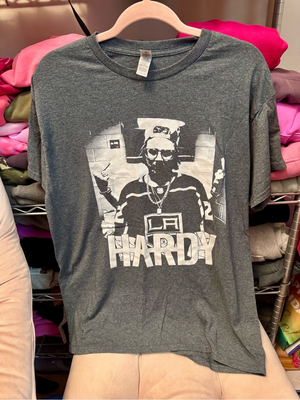 HARDY Graphic Tee - Grey Large